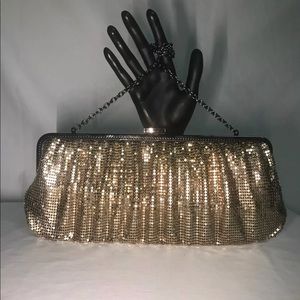 Bronze Shimmer Chain Clutch